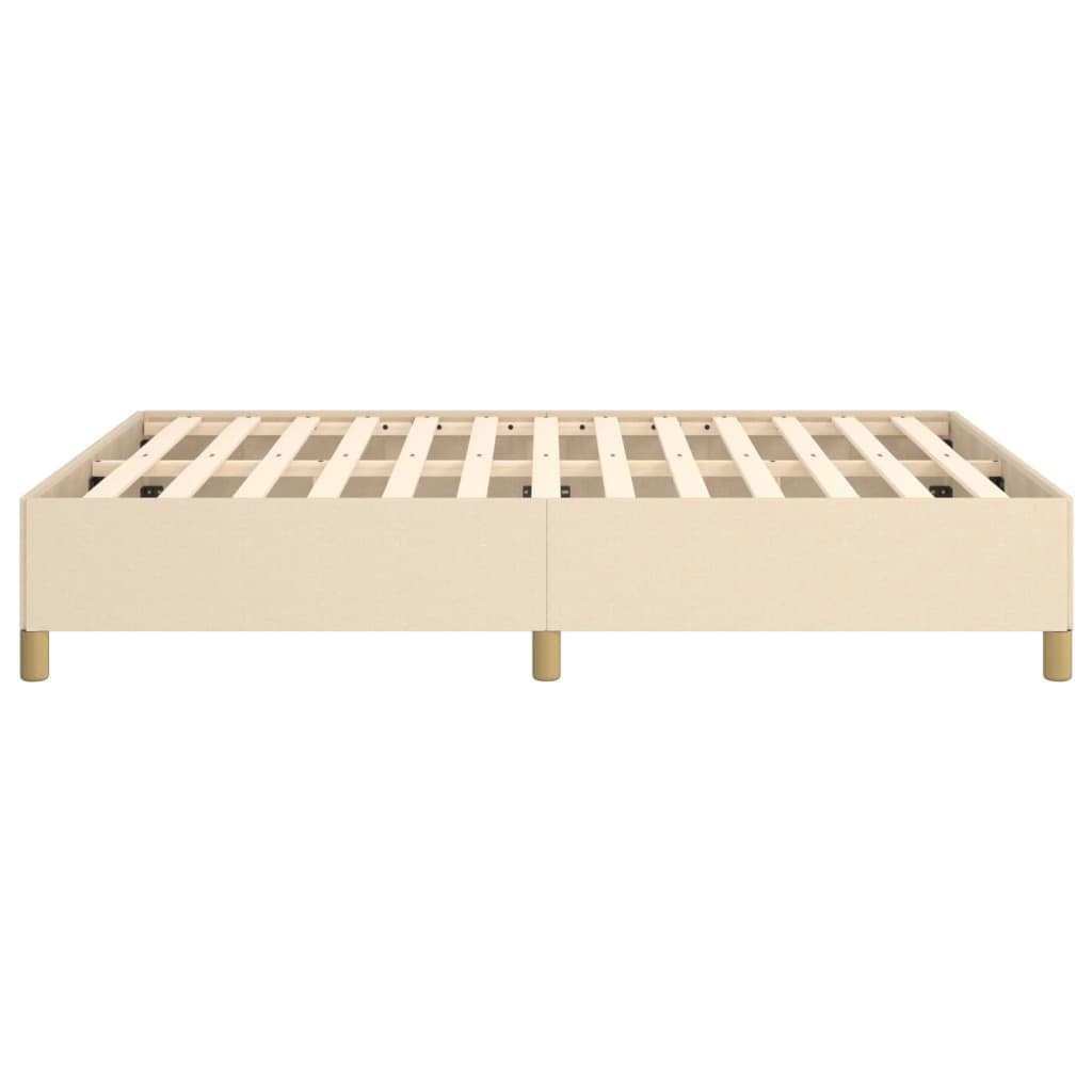 sengeramme uden madras 140x200 cm stof cremefarvet