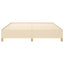 sengeramme uden madras 180x200 cm stof cremefarvet
