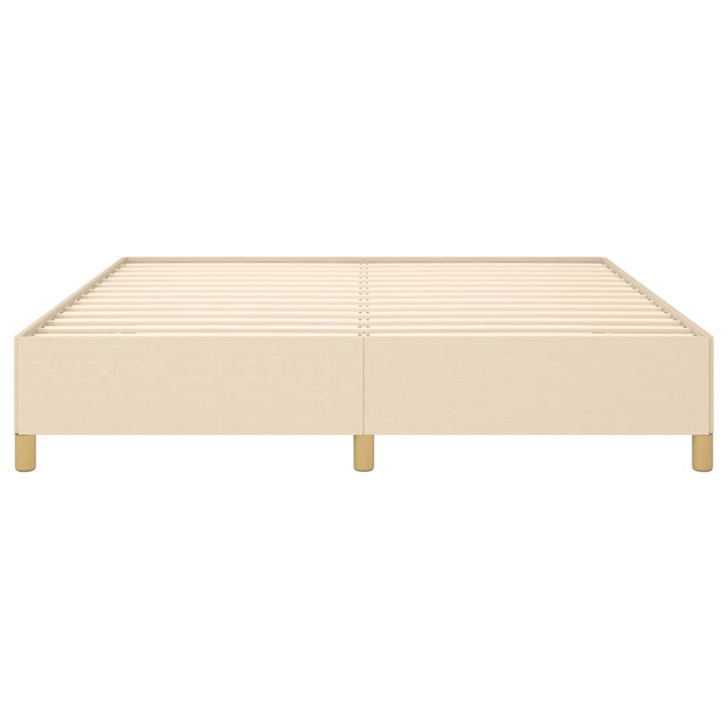 sengeramme uden madras 180x200 cm stof cremefarvet