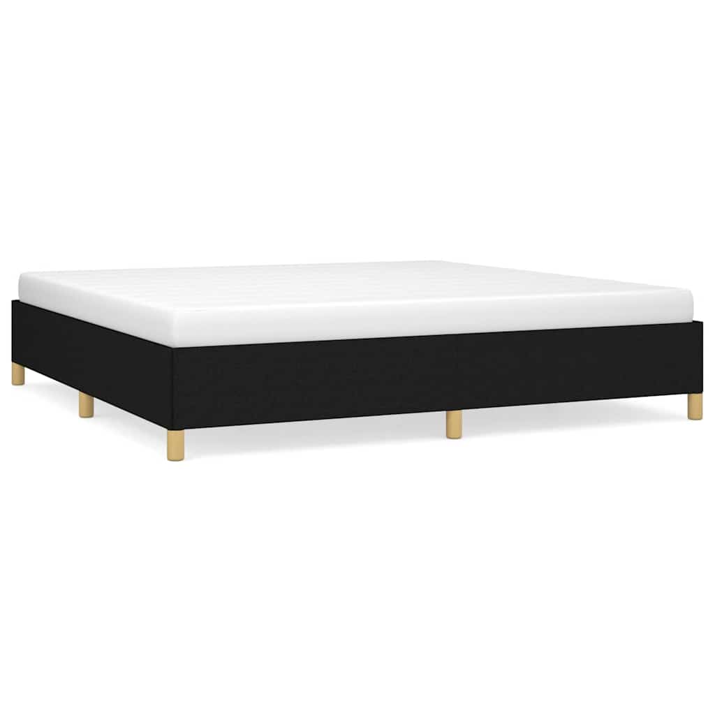 sengeramme uden madras 200x200 cm stof sort