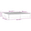 sengeramme uden madras 200x200 cm stof sort