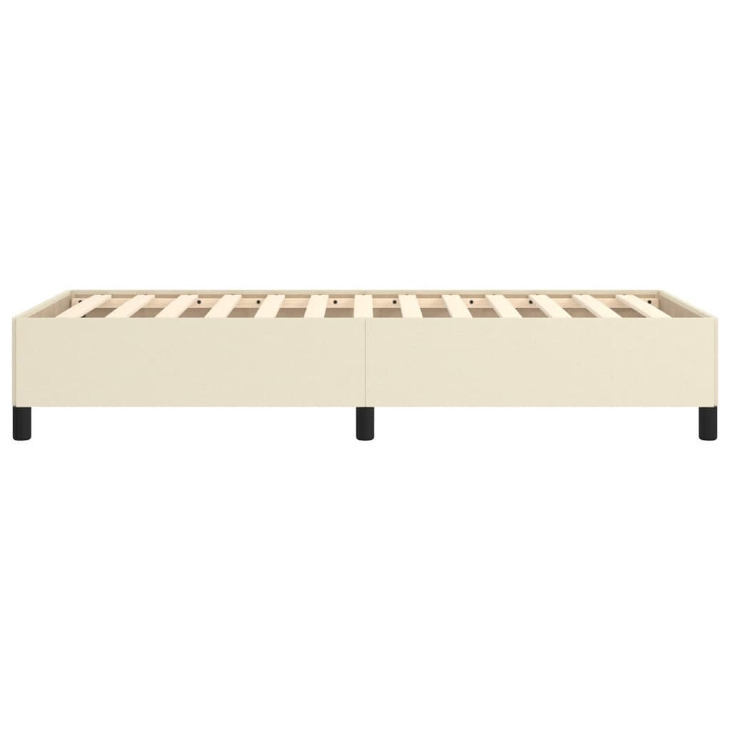 sengeramme 80x200 cm kunstlæder cremefarvet