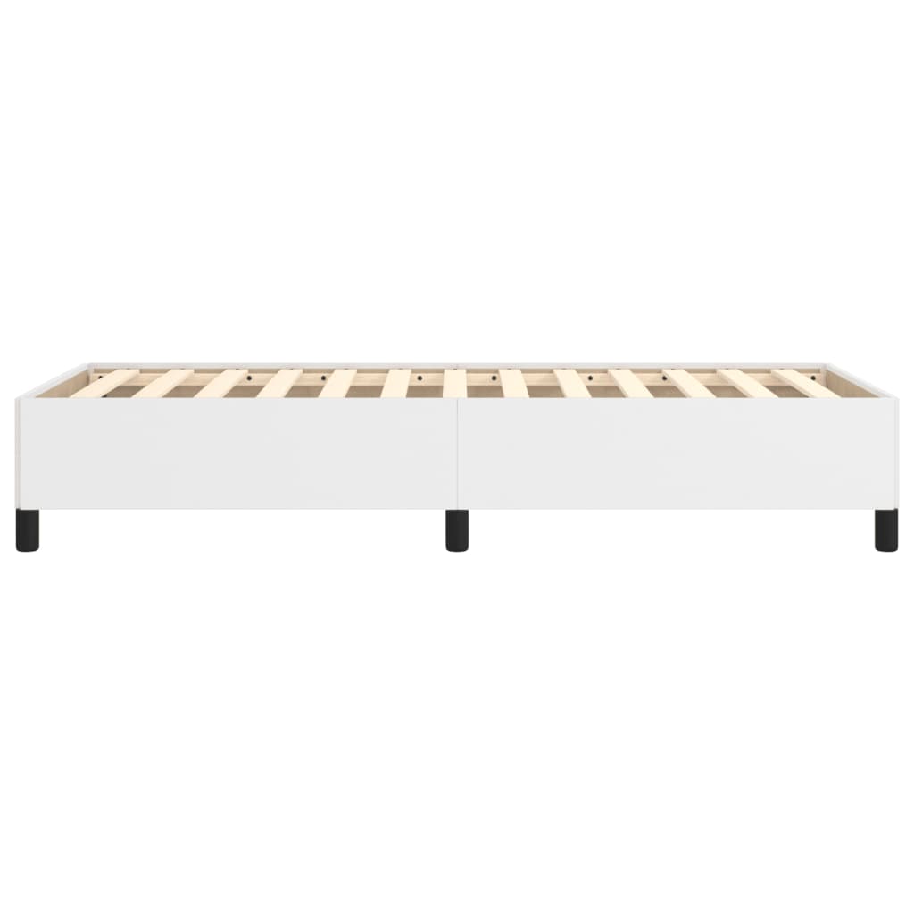 sengeramme uden madras 90x190 cm kunstlæder hvid