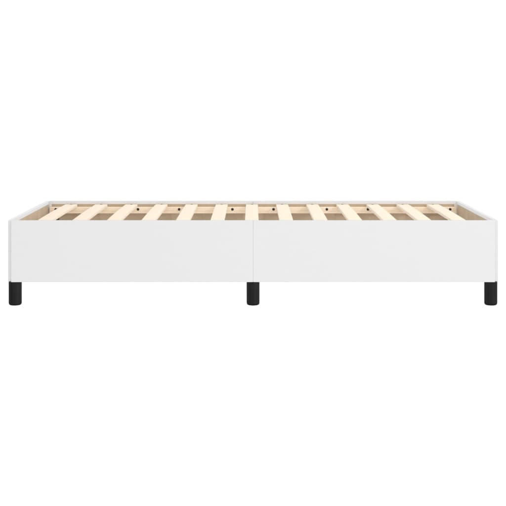 sengeramme uden madras 100x200 cm kunstlæder hvid