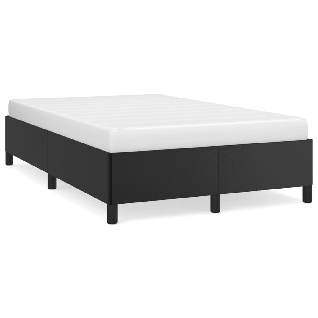 sengeramme uden madras 120x200 cm kunstlæder sort