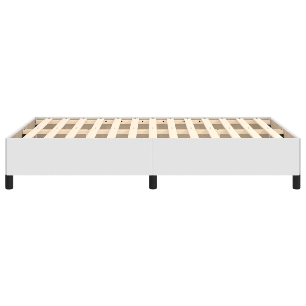 sengeramme 120x200 cm kunstlæder hvid