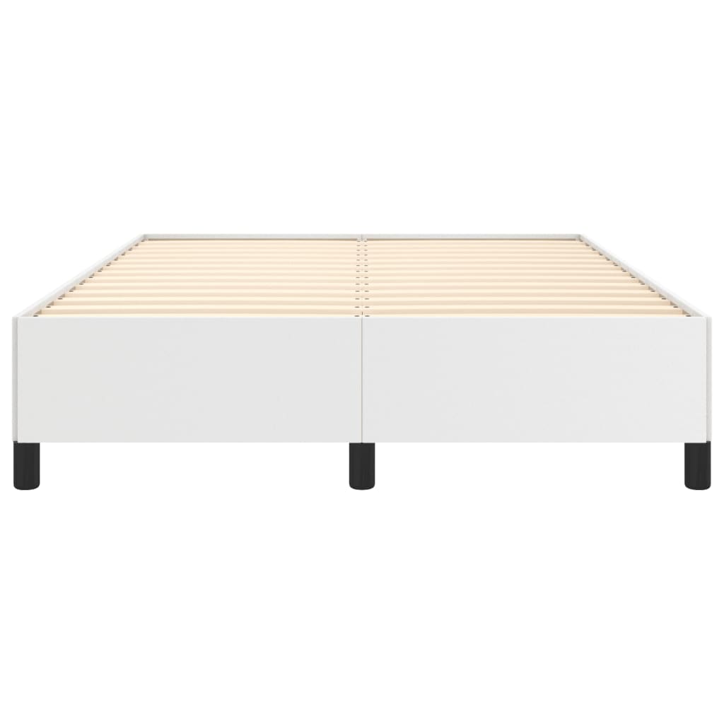 sengeramme uden madras 140x190 cm kunstlæder hvid