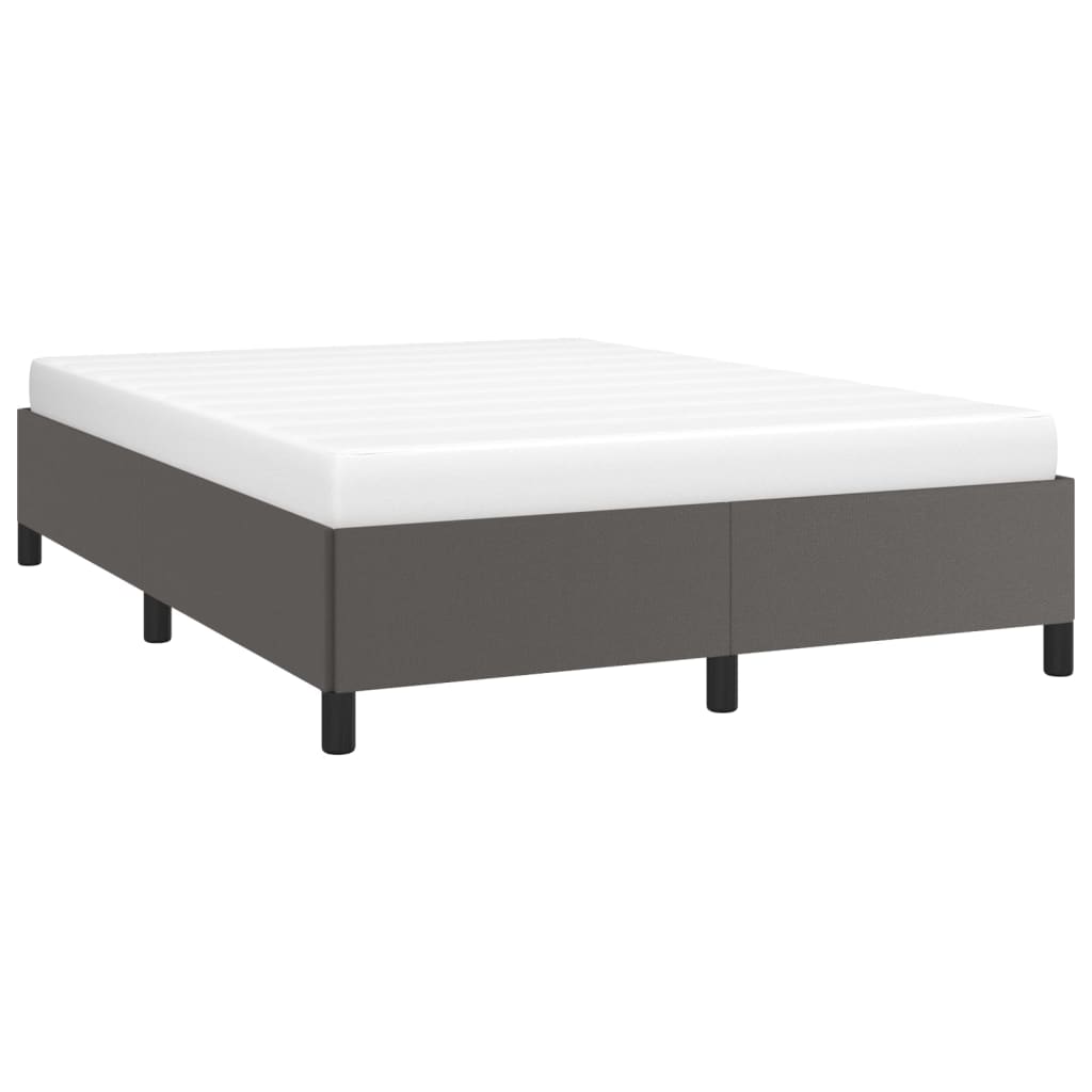 sengeramme uden madras 140x200 cm kunstlæder grå