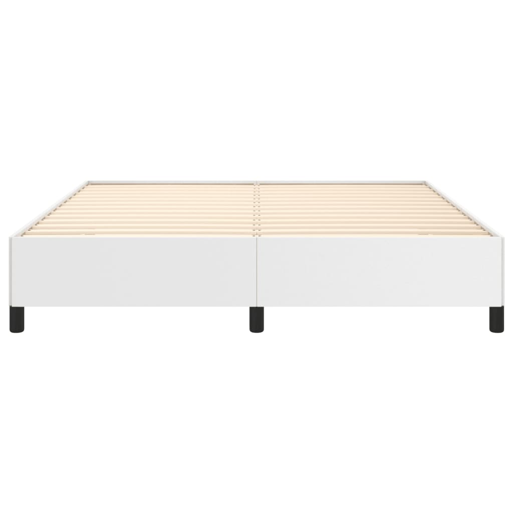 sengeramme uden madras 160x200 cm kunstlæder hvid