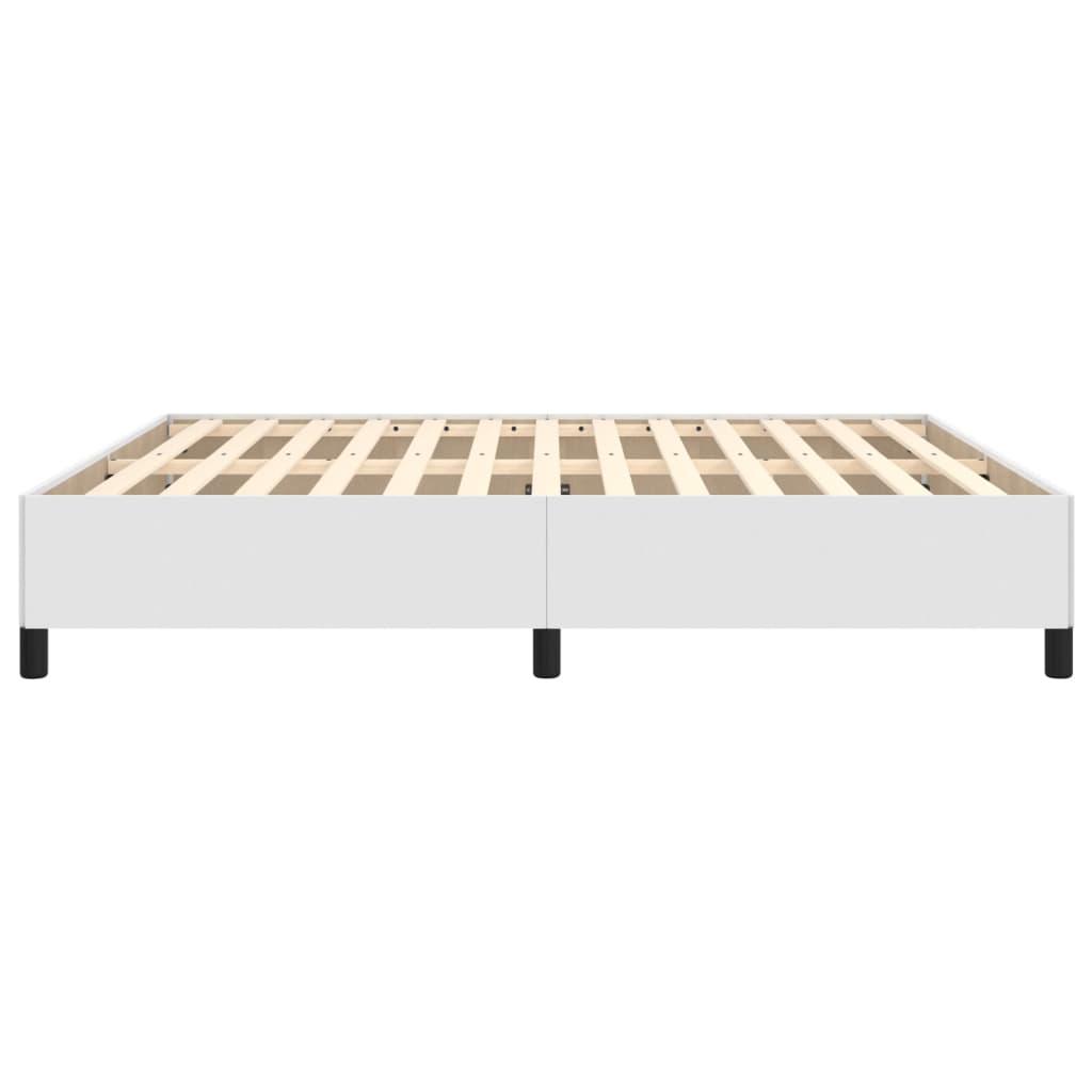 sengeramme uden madras 160x200 cm kunstlæder hvid