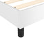 sengeramme 200x200 cm kunstlæder hvid