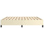 sengeramme 200x200 cm kunstlæder cremefarvet