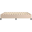 sengeramme uden madras 200x200 cm kunstlæder cappuccinofarvet