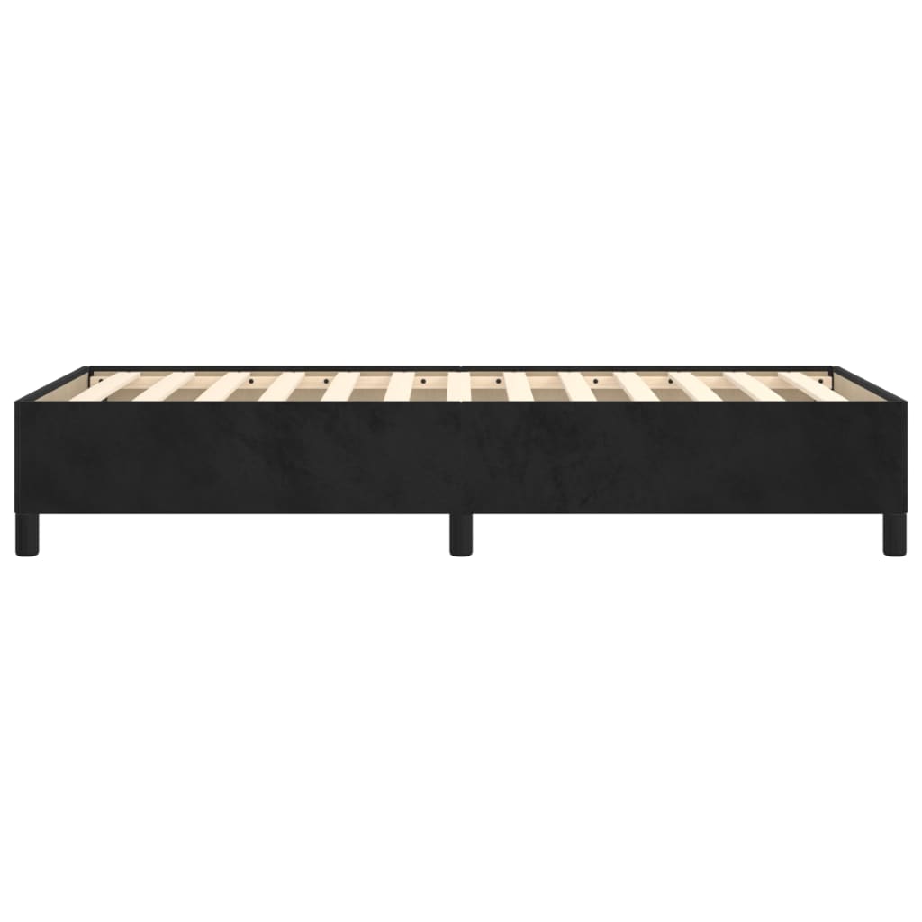 sengeramme 90x200 cm fløjl sort