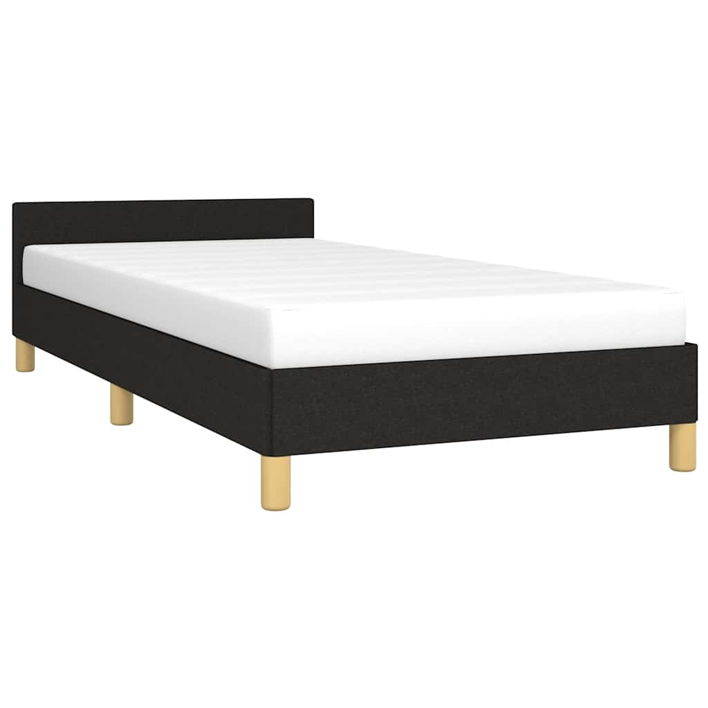 Sengeramme uden madras Sort 100x200 cm Stof