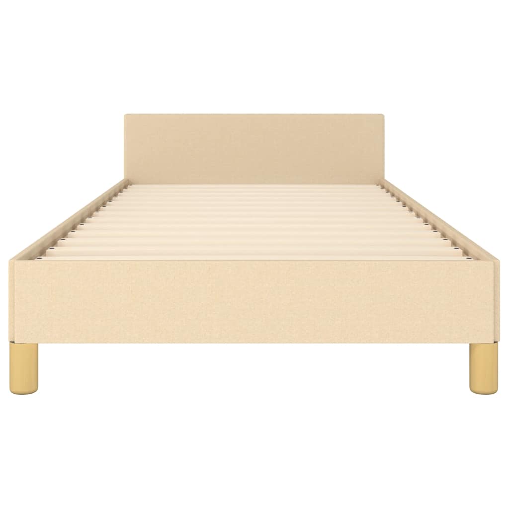 Sengeramme uden madras Creme 100x200 cm Stof