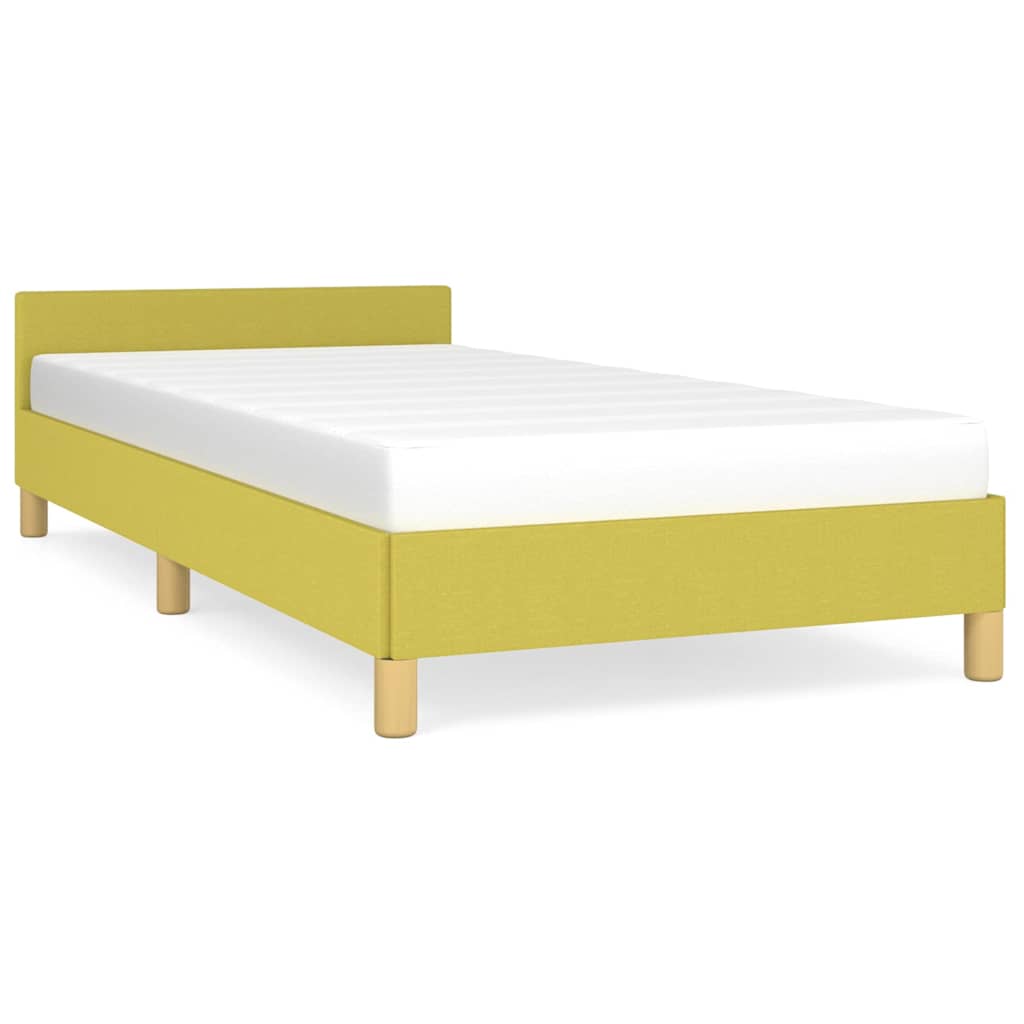Sengeramme uden madras Grøn 100x200 cm Stof