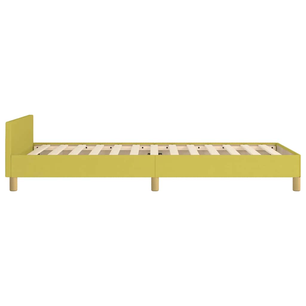 Sengeramme uden madras Grøn 100x200 cm Stof