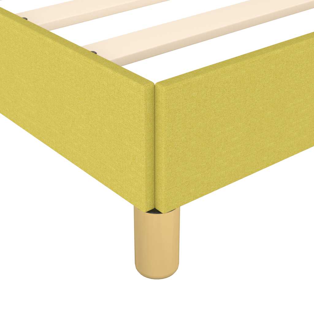 Sengeramme uden madras Grøn 100x200 cm Stof
