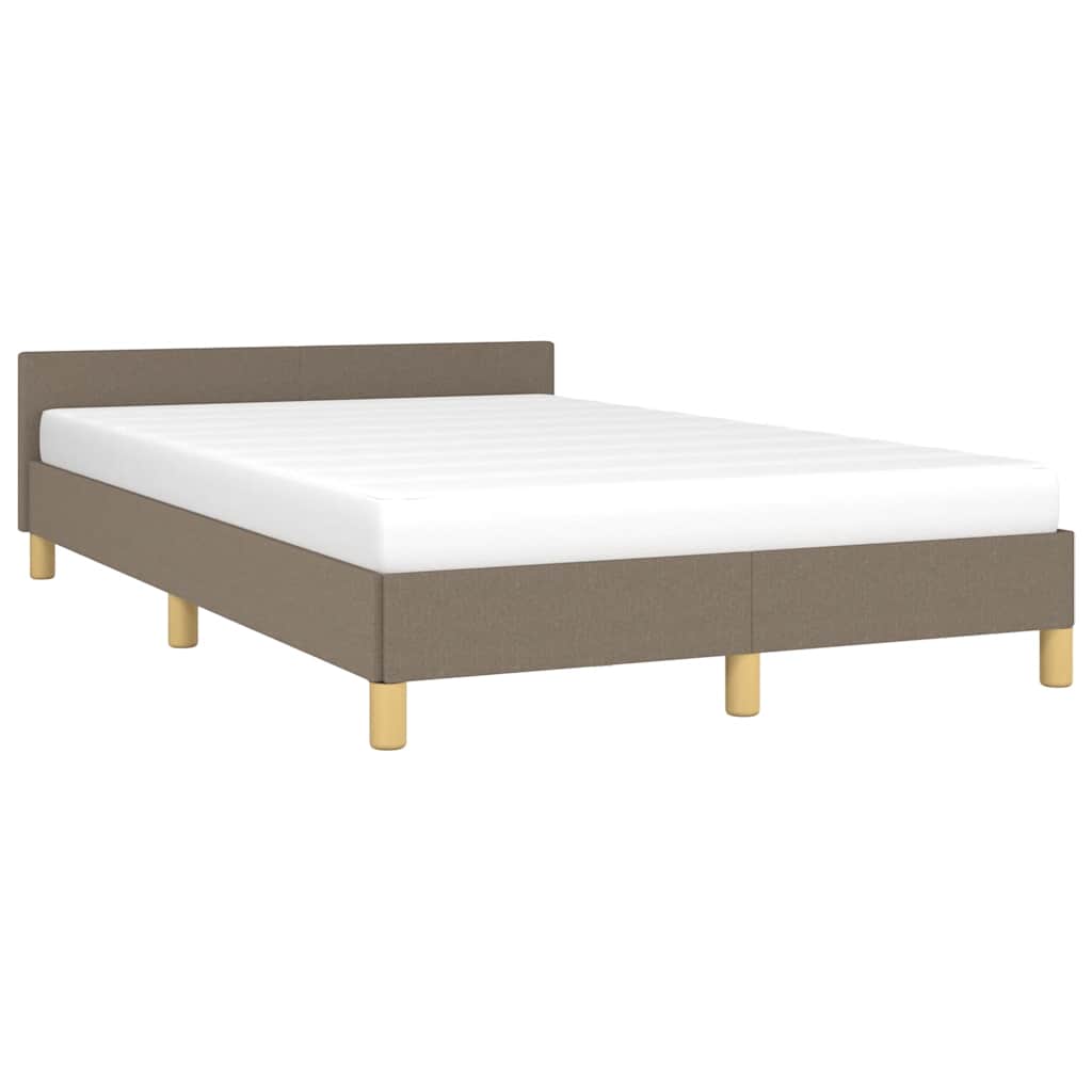 Sengeramme uden madras Taupe 120x200 cm Stof