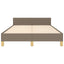 Sengeramme uden madras Taupe 120x200 cm Stof
