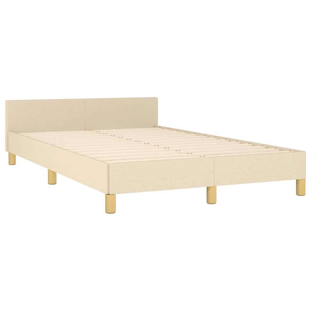Sengeramme uden madras Creme 120x200 cm Stof