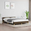 sengeramme uden madras 140x190 cm stof mørkebrun