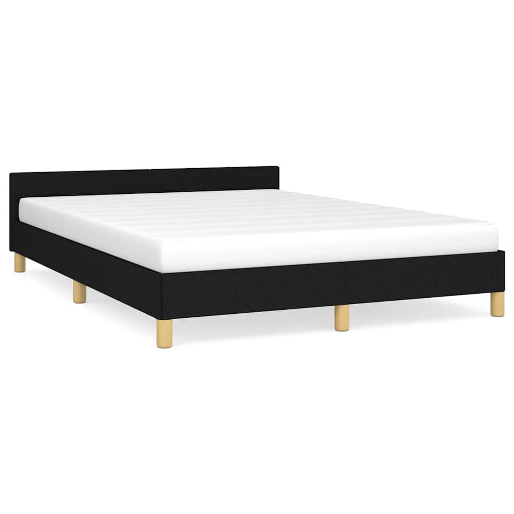 sengeramme uden madras 140x200 cm stof sort