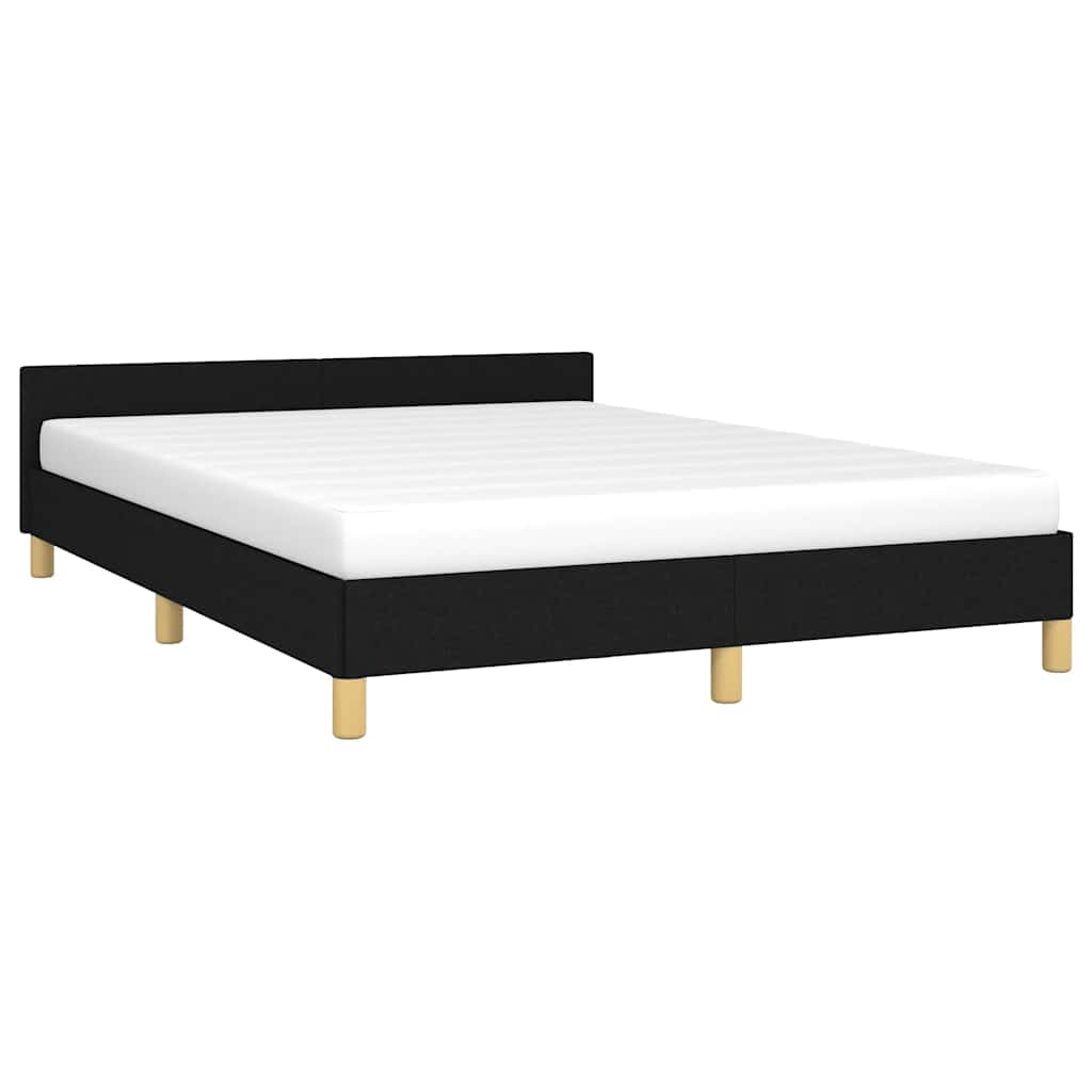 sengeramme uden madras 140x200 cm stof sort