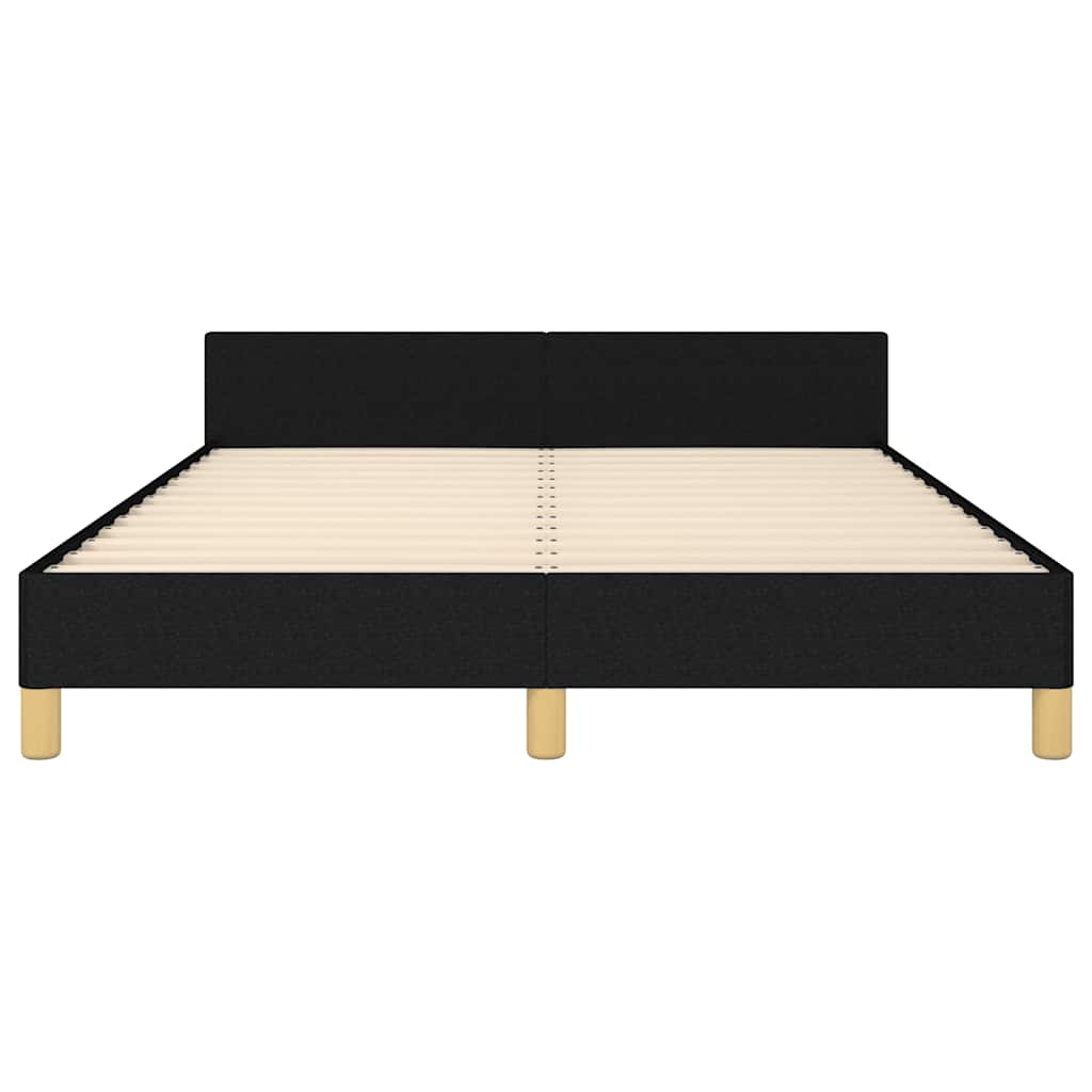 sengeramme uden madras 140x200 cm stof sort