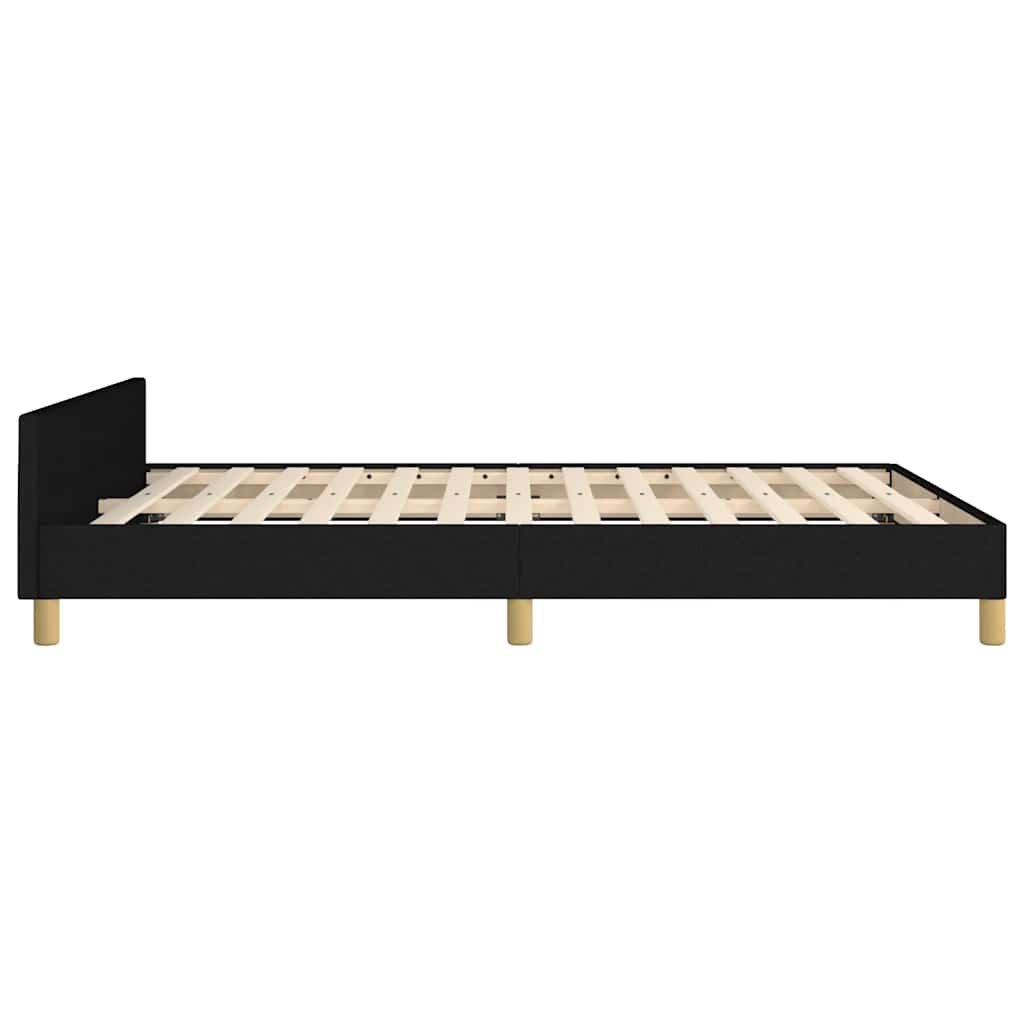 sengeramme uden madras 140x200 cm stof sort