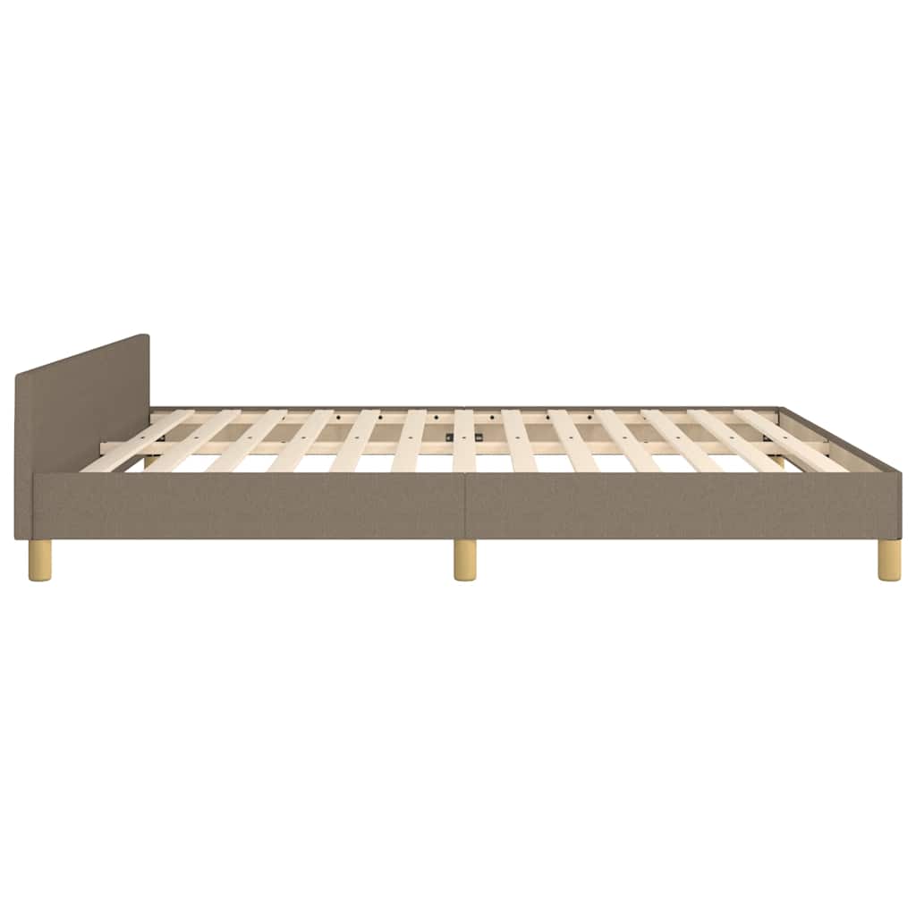 sengeramme uden madras 160x200 cm stof gråbrun