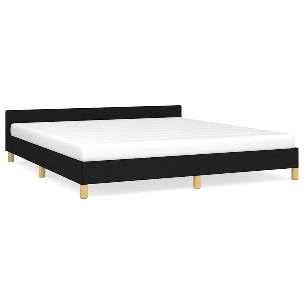sengeramme uden madras 180x200 cm stof sort