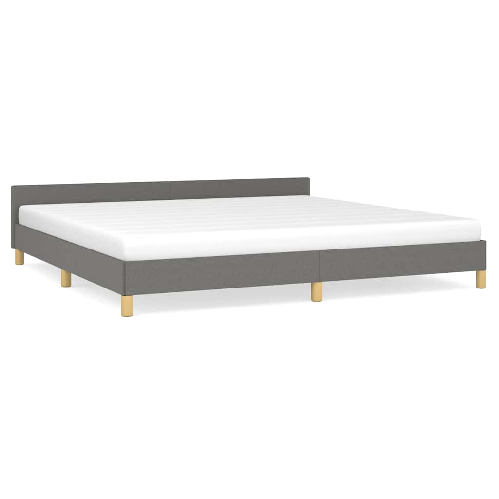 sengeramme uden madras 200x200 cm stof mørkegrå