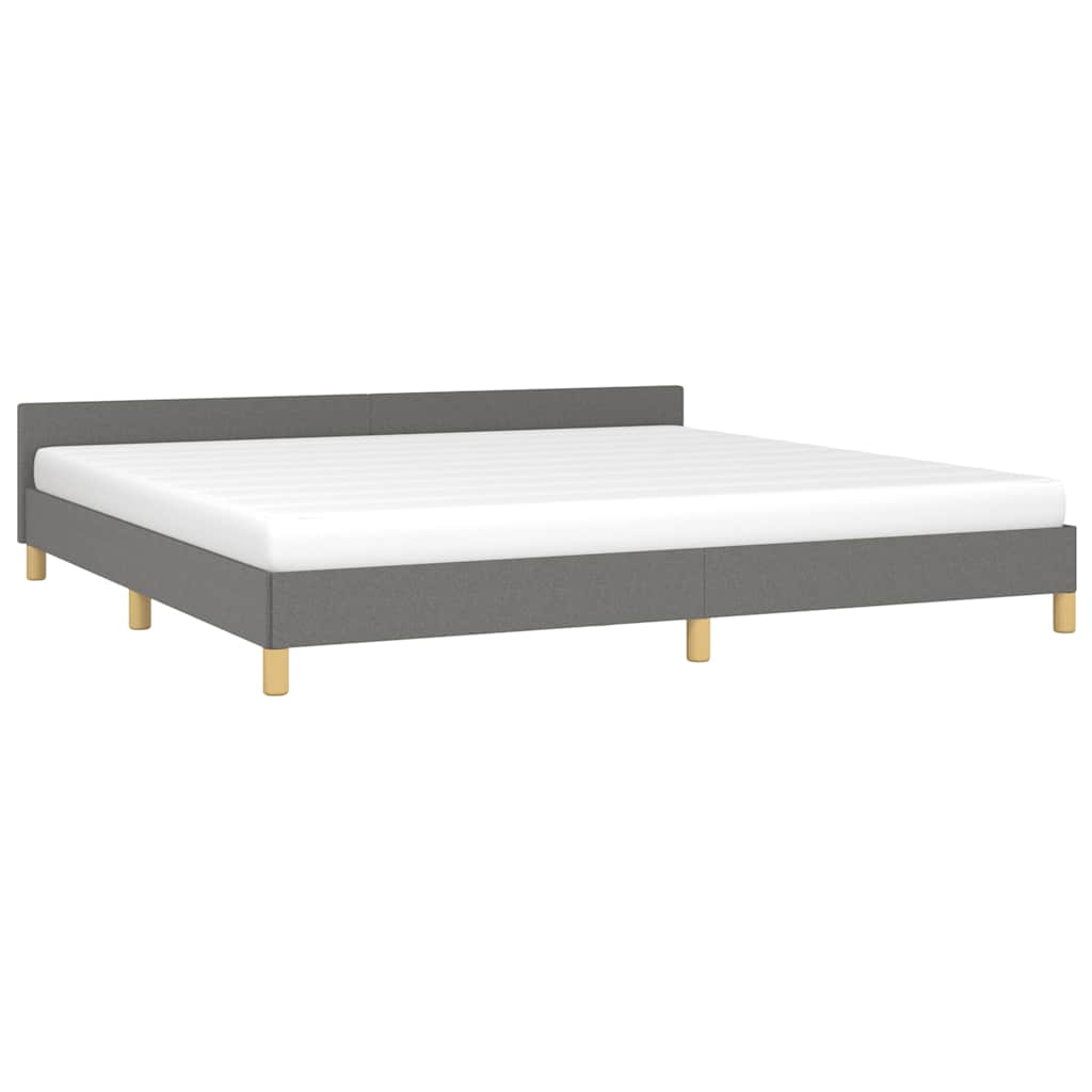 sengeramme uden madras 200x200 cm stof mørkegrå