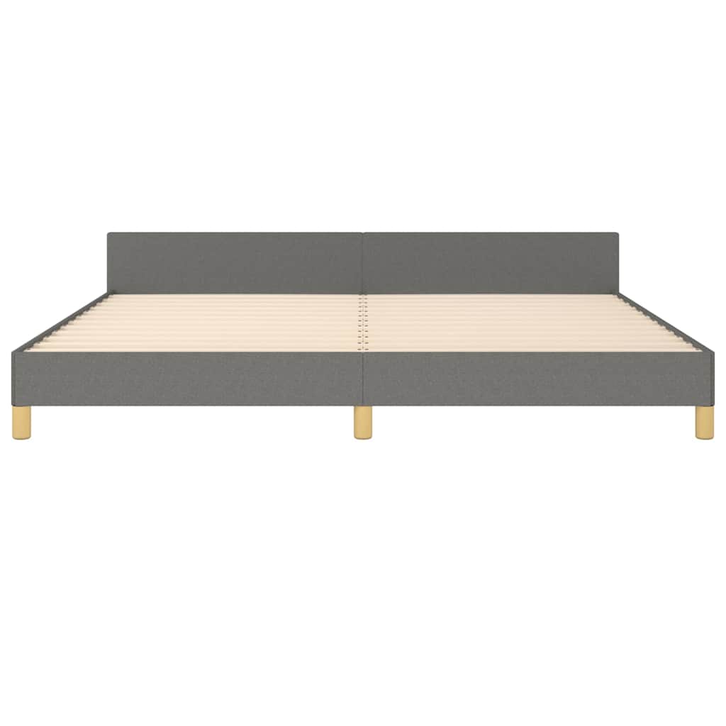 sengeramme uden madras 200x200 cm stof mørkegrå
