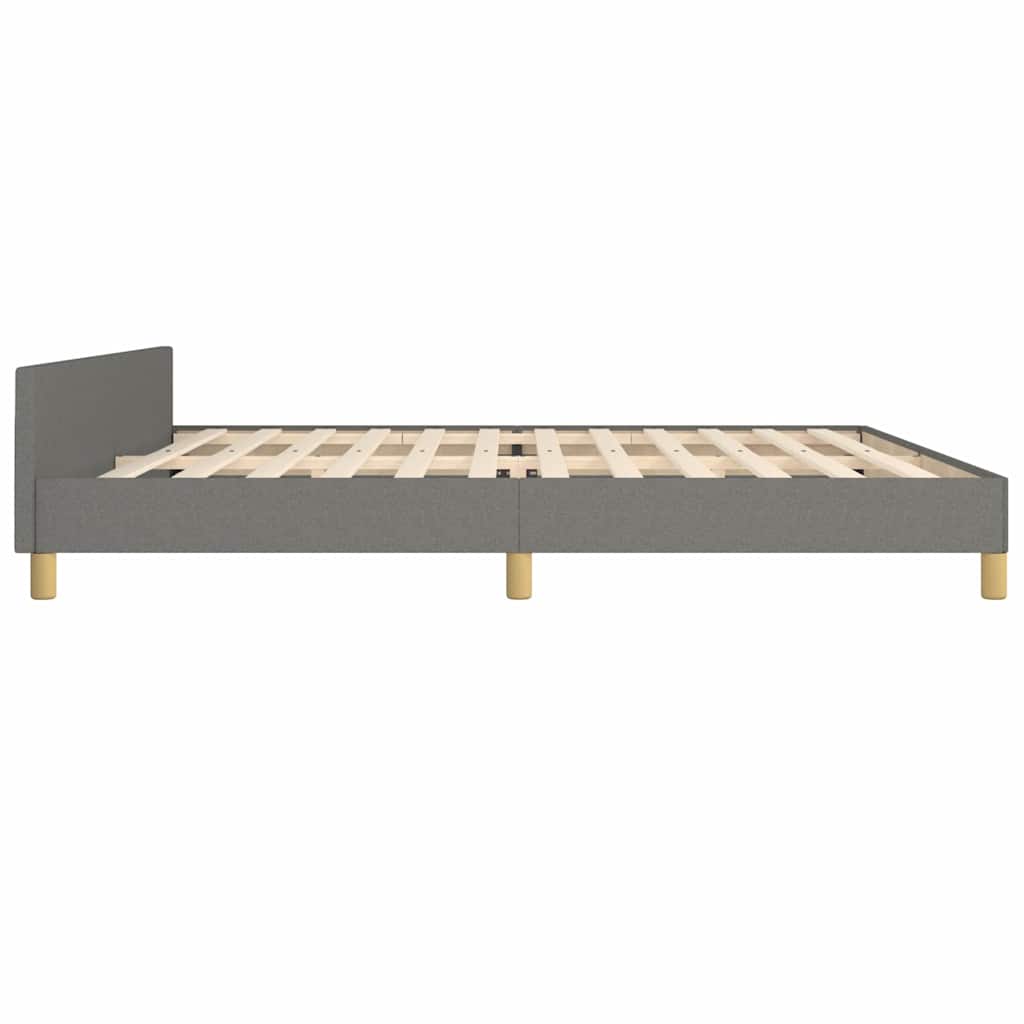 sengeramme uden madras 200x200 cm stof mørkegrå