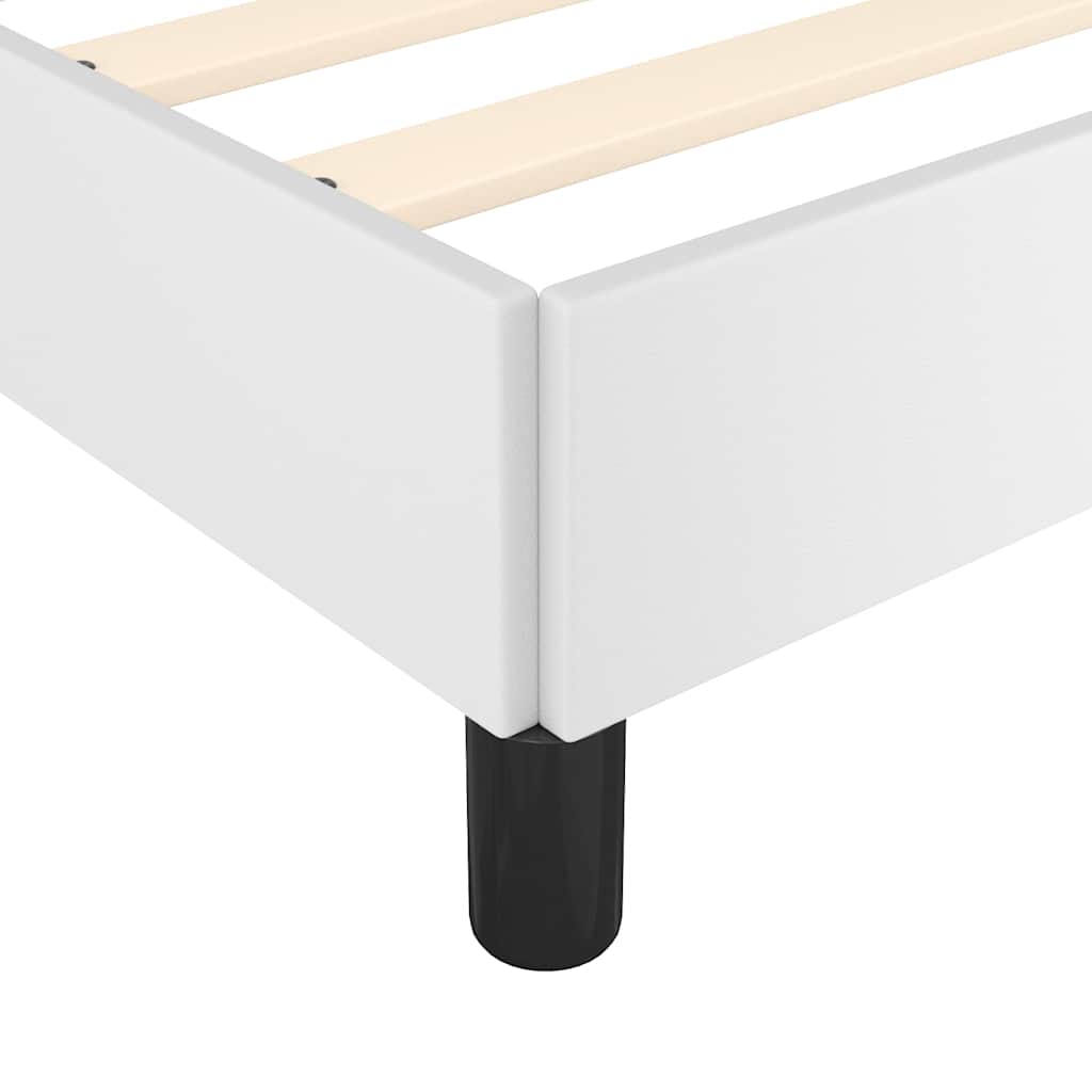 Sengeramme med hovedgærde uden madras Hvid 80x200 cm