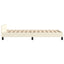 Sengeramme med hovedgærde uden madras Creme 80x200 cm