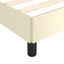 Sengeramme med hovedgærde uden madras Creme 80x200 cm