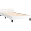 Sengeramme med hovedgærde uden madras Hvid 100x200 cm