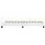 Sengeramme med hovedgærde uden madras Hvid 100x200 cm