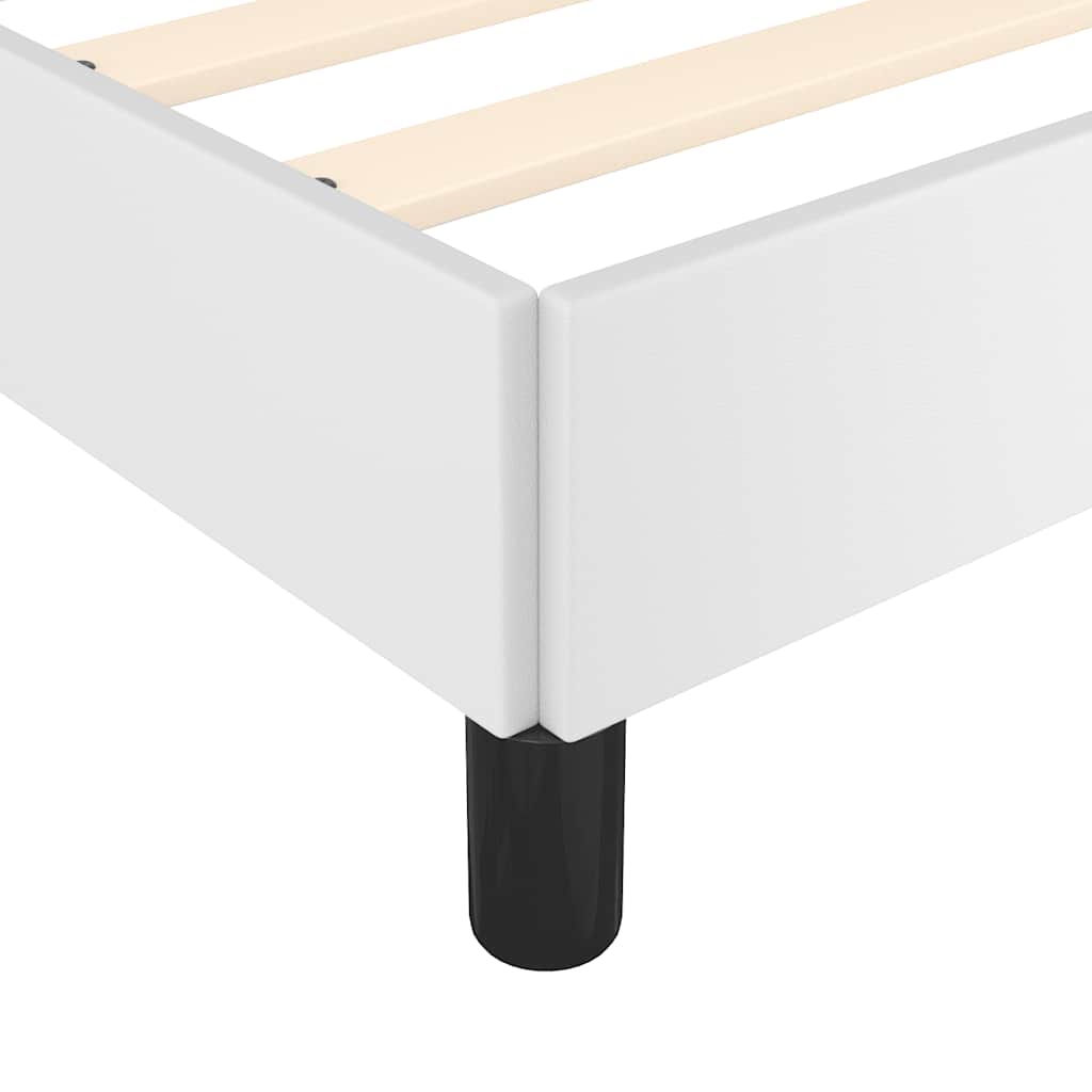 Sengeramme med hovedgærde uden madras Hvid 160x200 cm