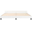 Sengeramme med hovedgærde uden madras Hvid 200x200 cm