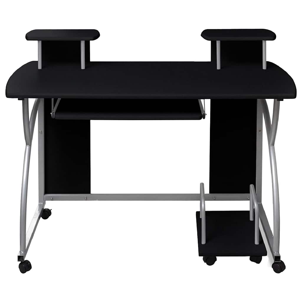 computerbord 110x52x88,5 cm konstrueret træ sort