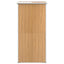 haveskur 192x108x223 cm galvaniseret stål lysebrun
