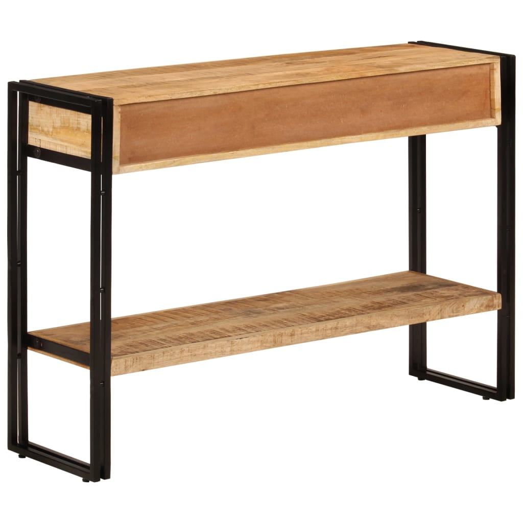konsolbord 110x30x76 cm massivt mangotræ