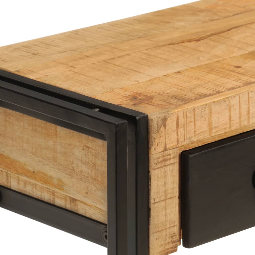 konsolbord 110x30x76 cm massivt mangotræ