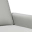 2-personers sofa 140 cm mikrofiberstof lysegrå