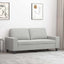 2-personers sofa 140 cm mikrofiberstof lysegrå